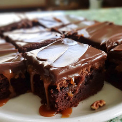 Easy Texas Turtle Sheet Cake