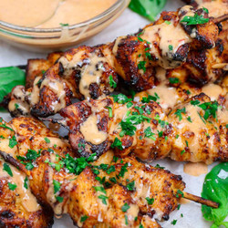 (air Fryer) Bang Bang Chicken Skewers
