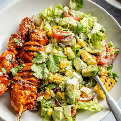 Bbq Chicken Skewer Salad