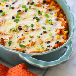 Spiralized Mexican Sweet Potato And Chicken Casserole