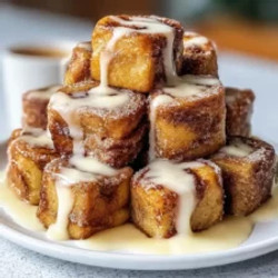 Cinnamon Roll French Toast Bites