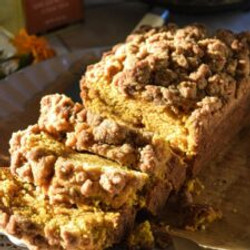 Pumpkin Caramel Loaf With Cinnamon Streusel
