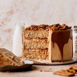 Layered Lotus Biscoff Cake