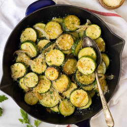Easy Sautéed Zucchini With Parmesan
