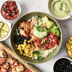 Chicken And Cauliflower Rice Bowls