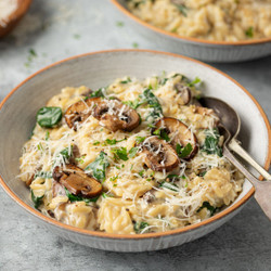 Creamy Mushroom Orzo Pasta