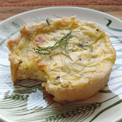 Potato And Goat Cheese Tartlets With Dill