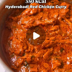 Hyderabadi Wedding-style Red Chicken Curry