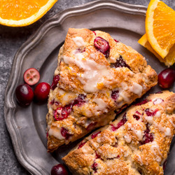 Bakery-style Cranberry Orange Scones