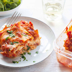 Loaf Pan Lasagna