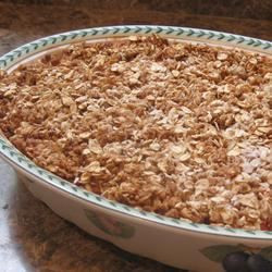 Low Sugar Strawberry Rhubarb Crisp