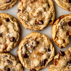 The Best Chewy Salted Caramel Chocolate Chip Cookies