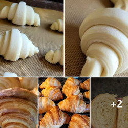Homemade Sourdough Croissants
