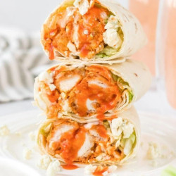 5-minute Buffalo Chicken Wrap