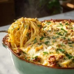 Tuscan Baked Spaghetti