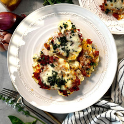 Cauliflower Parmesan With Ripe Roma Tomato Sauce