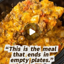 Crockpot Cheesy Taco Potatoes