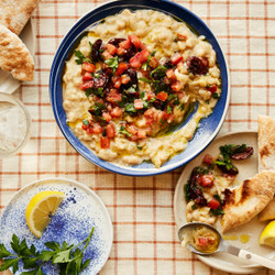 Ful Medames With Charred Olives