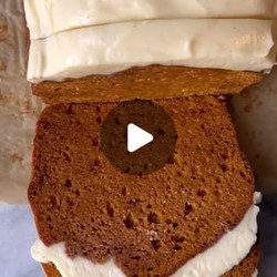 Moist Pumpkin Olive Oil Loaf With Vanilla Bean Cream Cheese Frosting