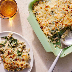 Creamed Spinach &amp; Chicken Casserole