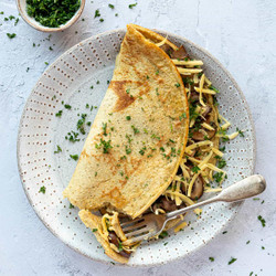 Savoury Chickpea Pancake (vegan, Gf)