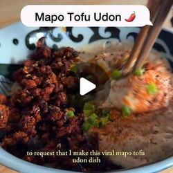 Mapo Tofu Udon Noodles