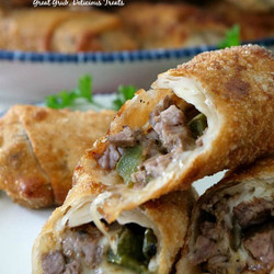Philly Cheesesteak Egg Rolls