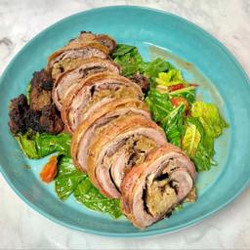 Grandma Pat’s Rolled Lamb Breast With Dauphinoise Potatoes