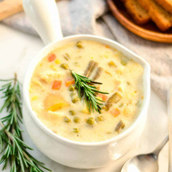 Slow Cooker Chicken Pot Pie Soup