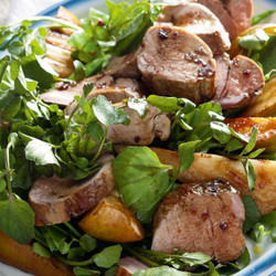 Maple-glazed Pork And Pears