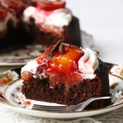 Chocolate Plum Cake (vegan &amp; Gluten-free)