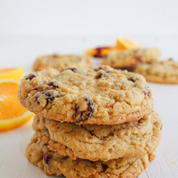 Orange Cranberry Oatmeal Cookies