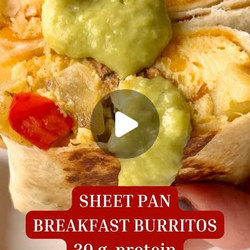 Sheet Pan Breakfast Burritos