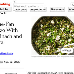 One-pan Orzo With Spinach And Feta