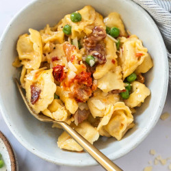 20 Minute Tortellini Bacon Carbonara