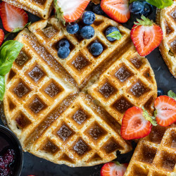 Oatmeal Cottage Cheese Waffles