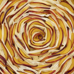 Peach Fillo Crinkle Pie