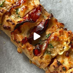 Hot Honey And Chorizo Stuffed Garlic Bread