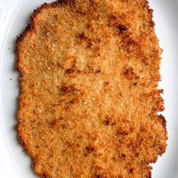 Giant Crispy Oven-fried Ground Chicken Cutlet