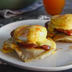 Pierogi Eggs Benedict