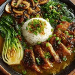 Crispy Chicken &amp; Mushroom Bowl With Ginger-garlic Broth