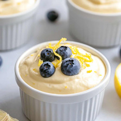 High-protein Cottage Cheese Lemon Mousse
