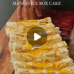No Bake Mango Icebox Cake