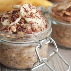 Peanut Butter And Banana Overnight Oats