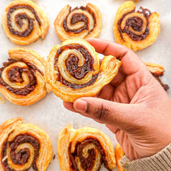 Indian Spiced Caramelized Onion Puff Pastry Pinwheels