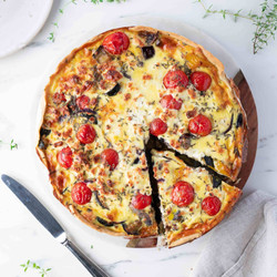 Vegetable Quiche With Feta