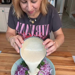 Tahini Sumac Cabbage Salad