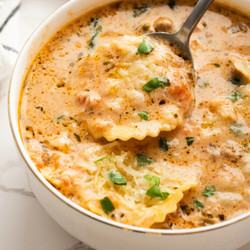 Creamy Ravioli Soup