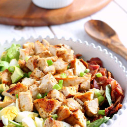Paleo Chicken Cobb Salad With Buffalo Ranch