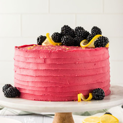 Gluten Free Lemon Blackberry Cake